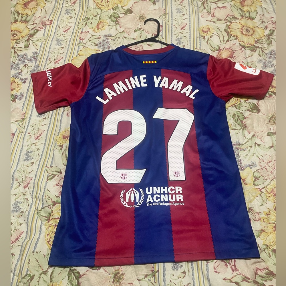 Lamine Yamal Fc Barcelona 24/25 Home Jersey - Gem